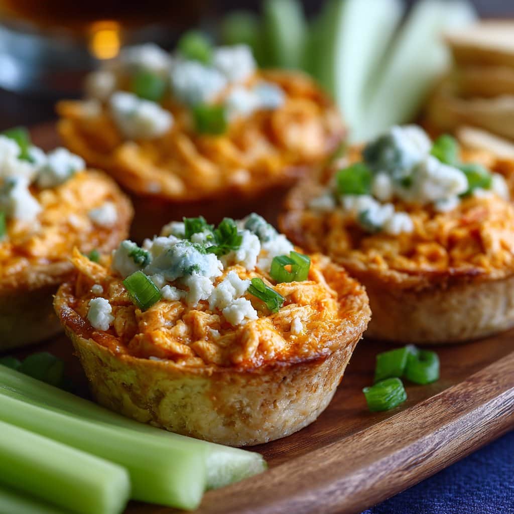 Buffalo Chicken Dip Cups – A Party Favorite in Individual Servings