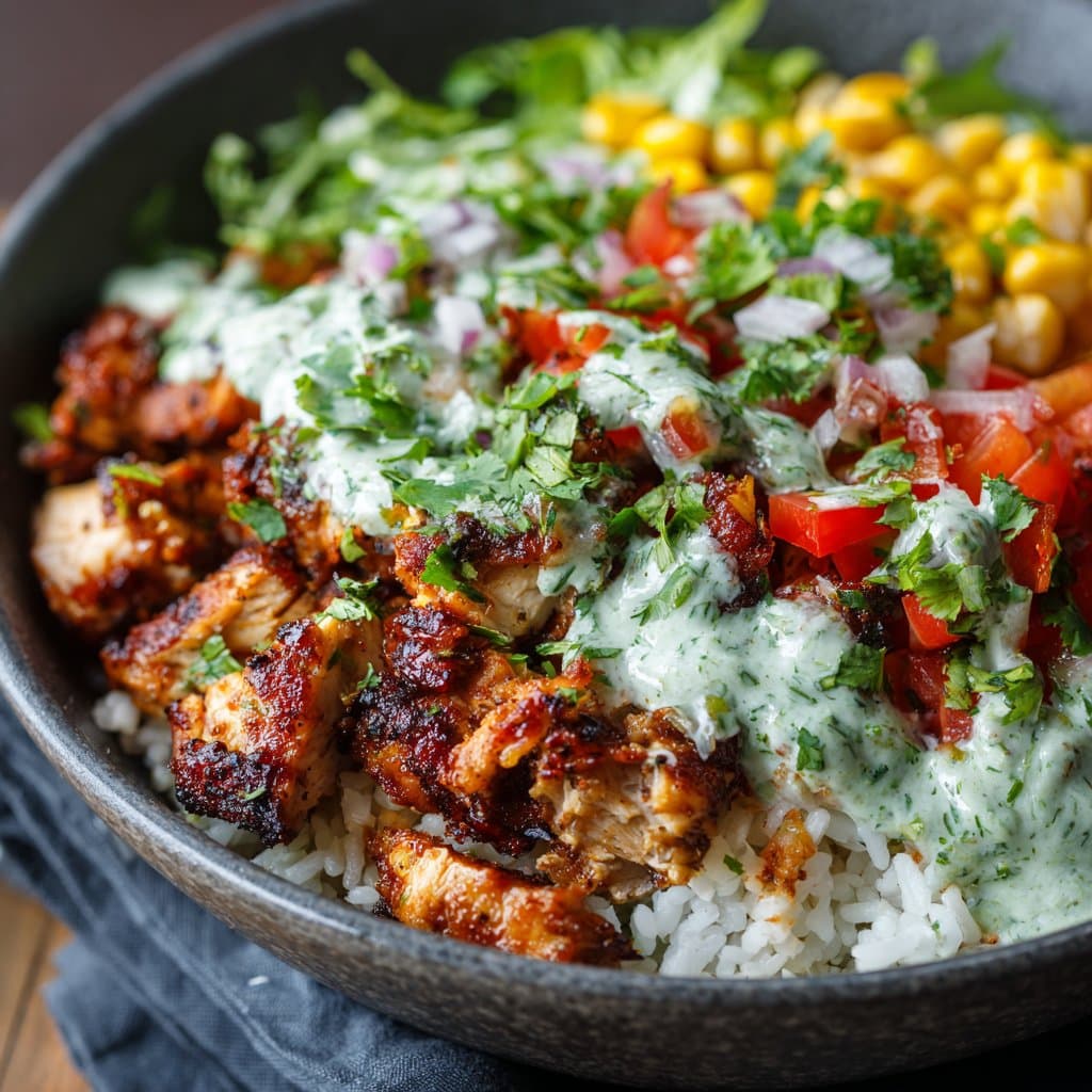 Mexican Chicken Bowl with Cilantro Rice