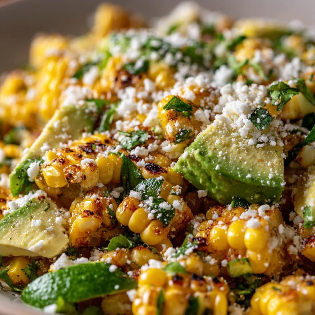 Street Corn Salad with Avocado and Cotija