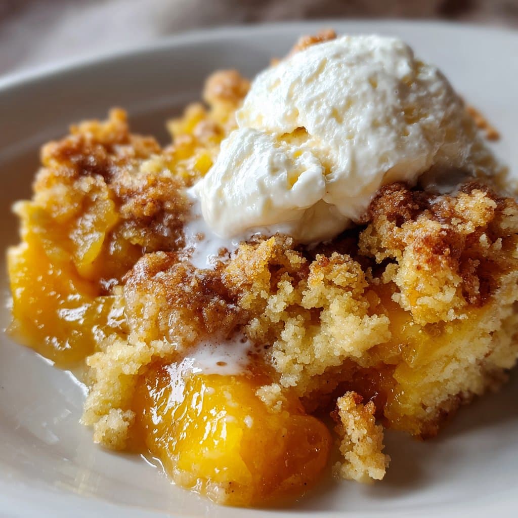 Peach Cobbler Dump Cake