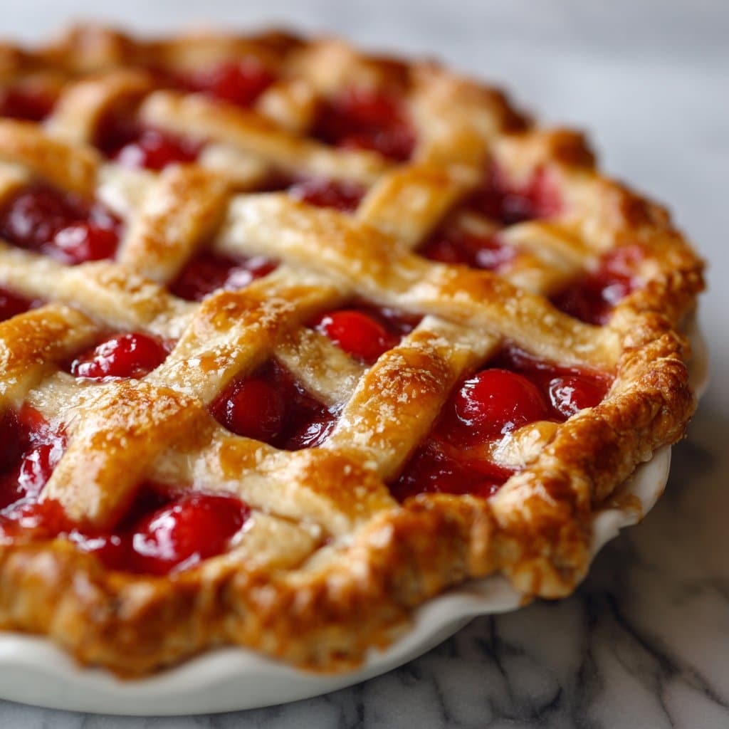 Fresh Cherry Pie with Flaky All-Butter Crust
