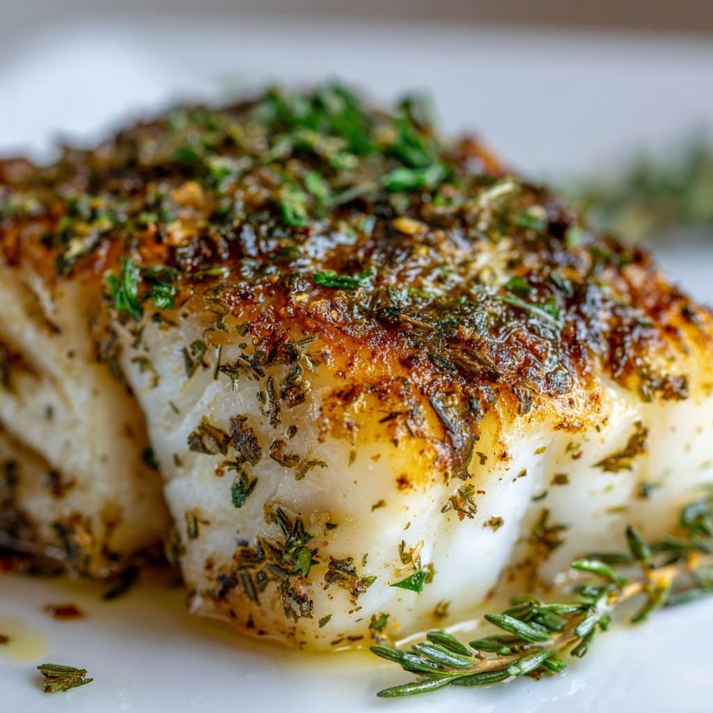 Easy Baked Cod with Garlic Herb Butter