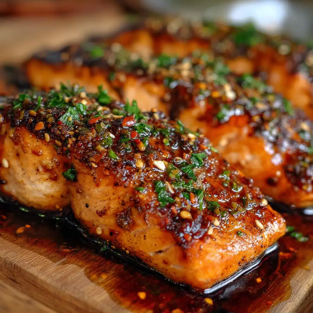 Salmon with Brown Sugar Garlic Glaze