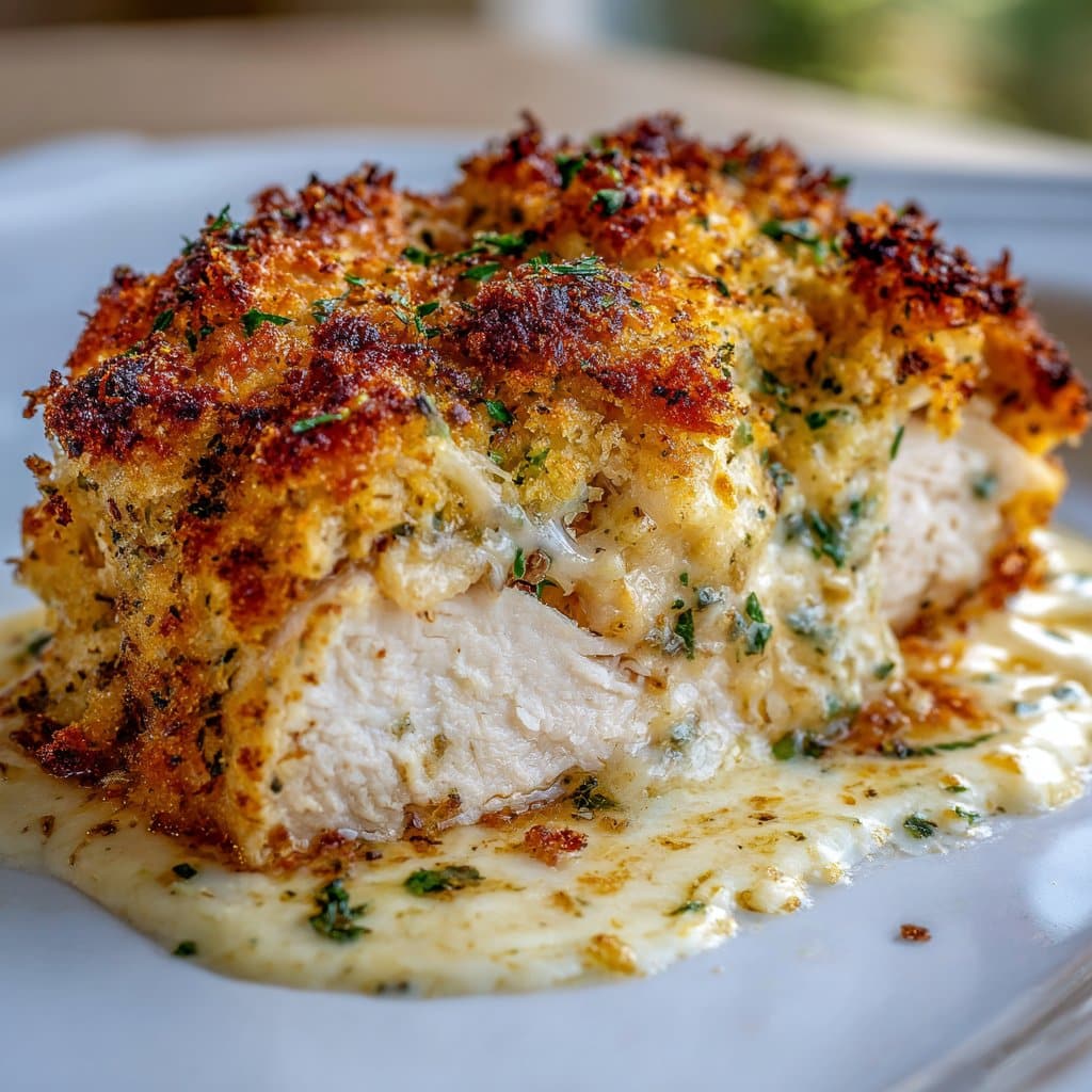 Bread and Crumbs Chicken Bake with Parmesan Coating