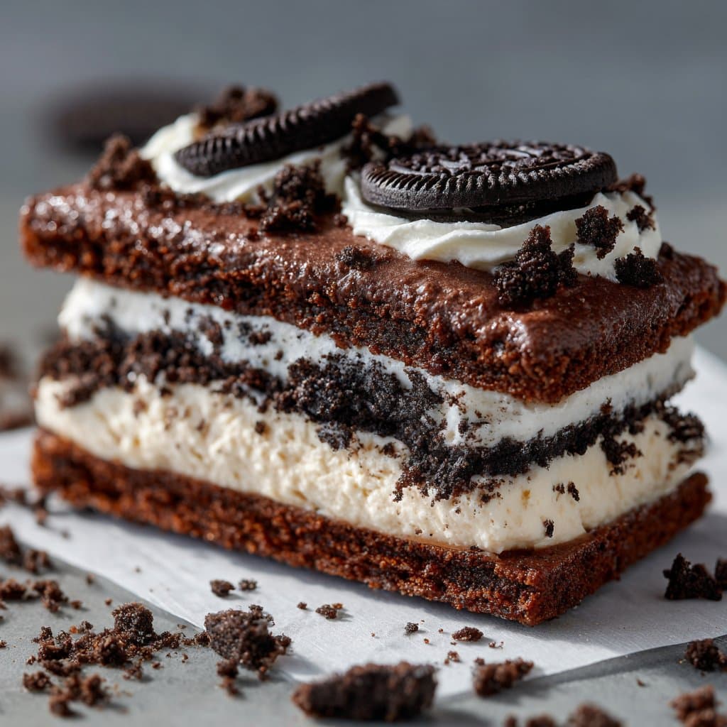 Oreo Crumbl Cookie with Thick Creamy Frosting