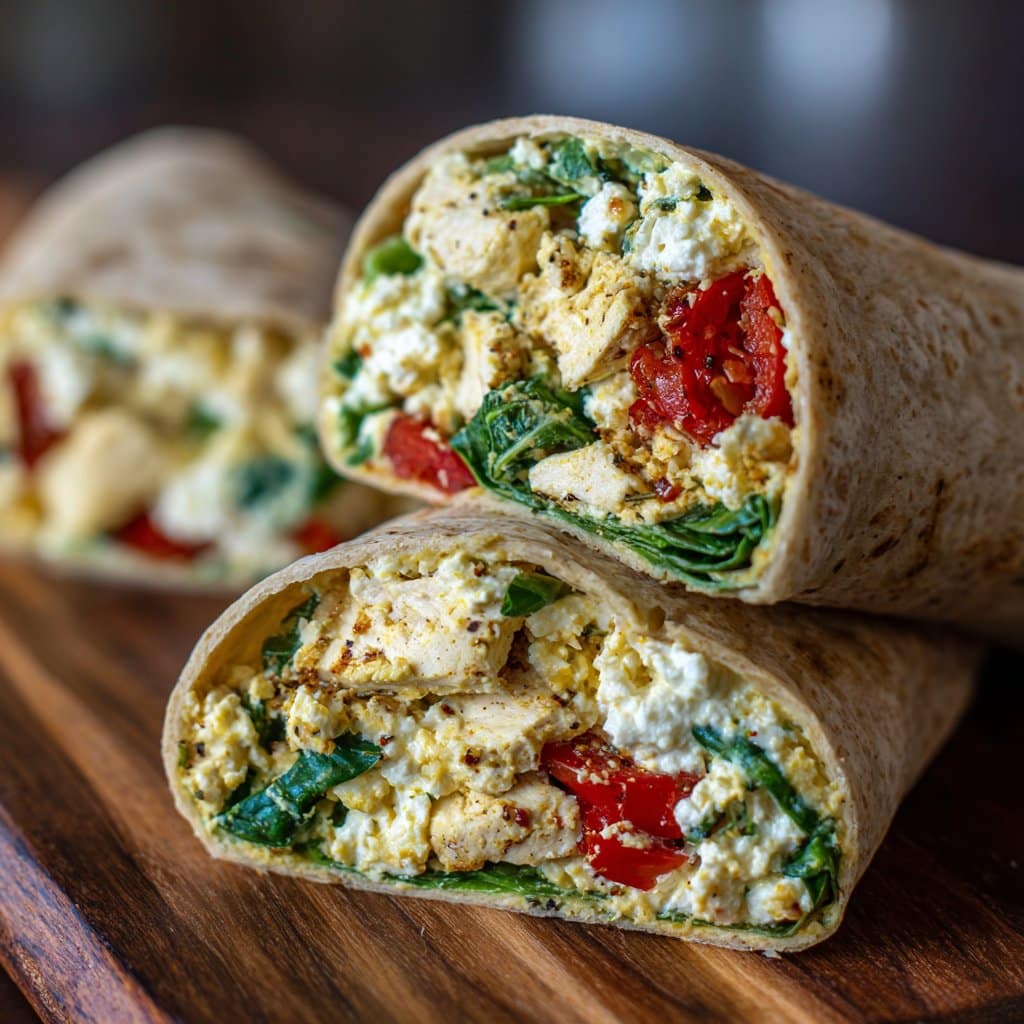 High Protein Cottage Cheese Wraps