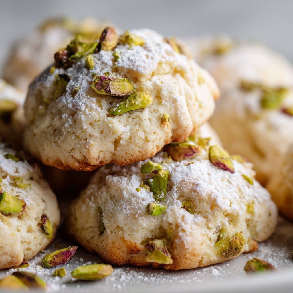Soft Italian Ricotta Pistachio Cookies