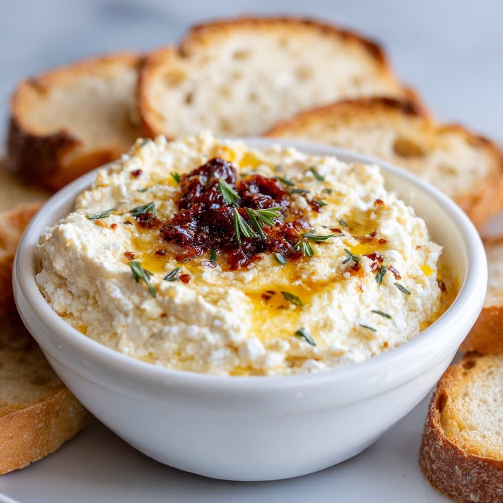 Hot Honey Ricotta Dip