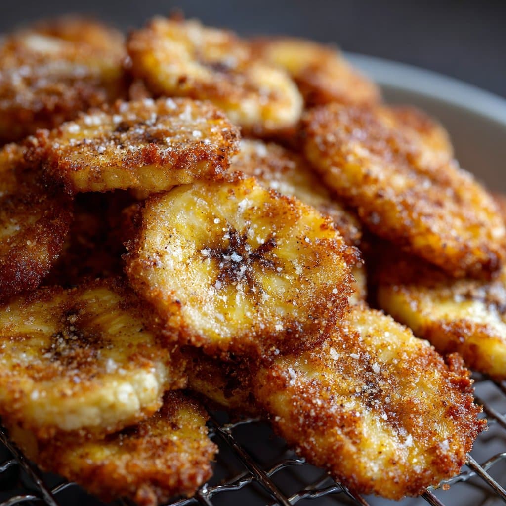 Cinnamon Sugar Banana Chips in Oven or Air Fryer