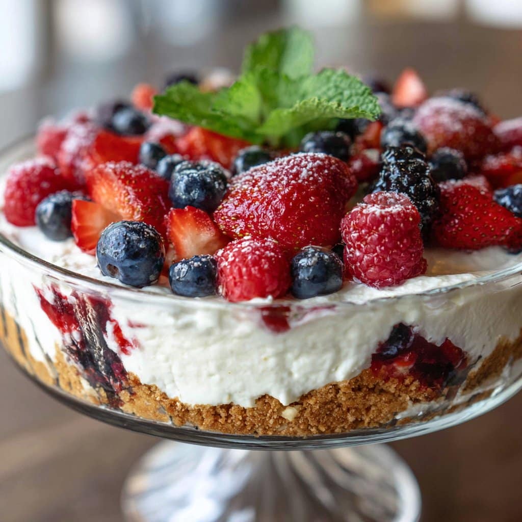 Low Carb Berry Cheesecake Salad (No Bake)