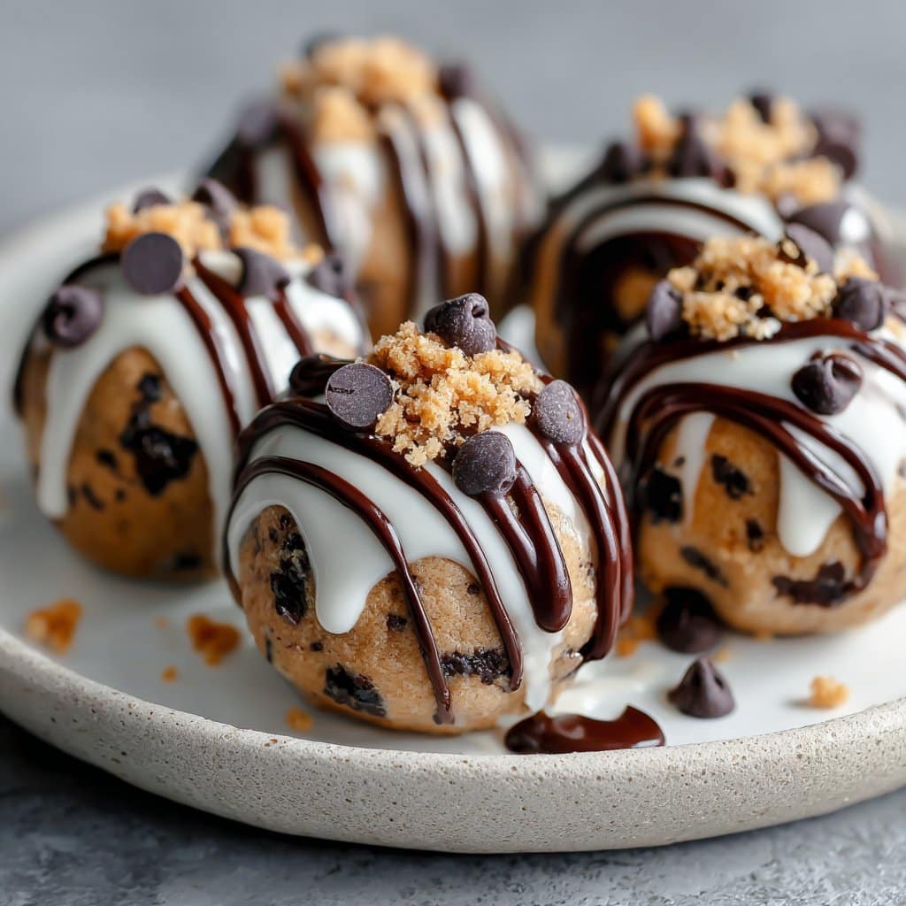 Chocolate Chip Cookie Dough Truffles (No Bake)