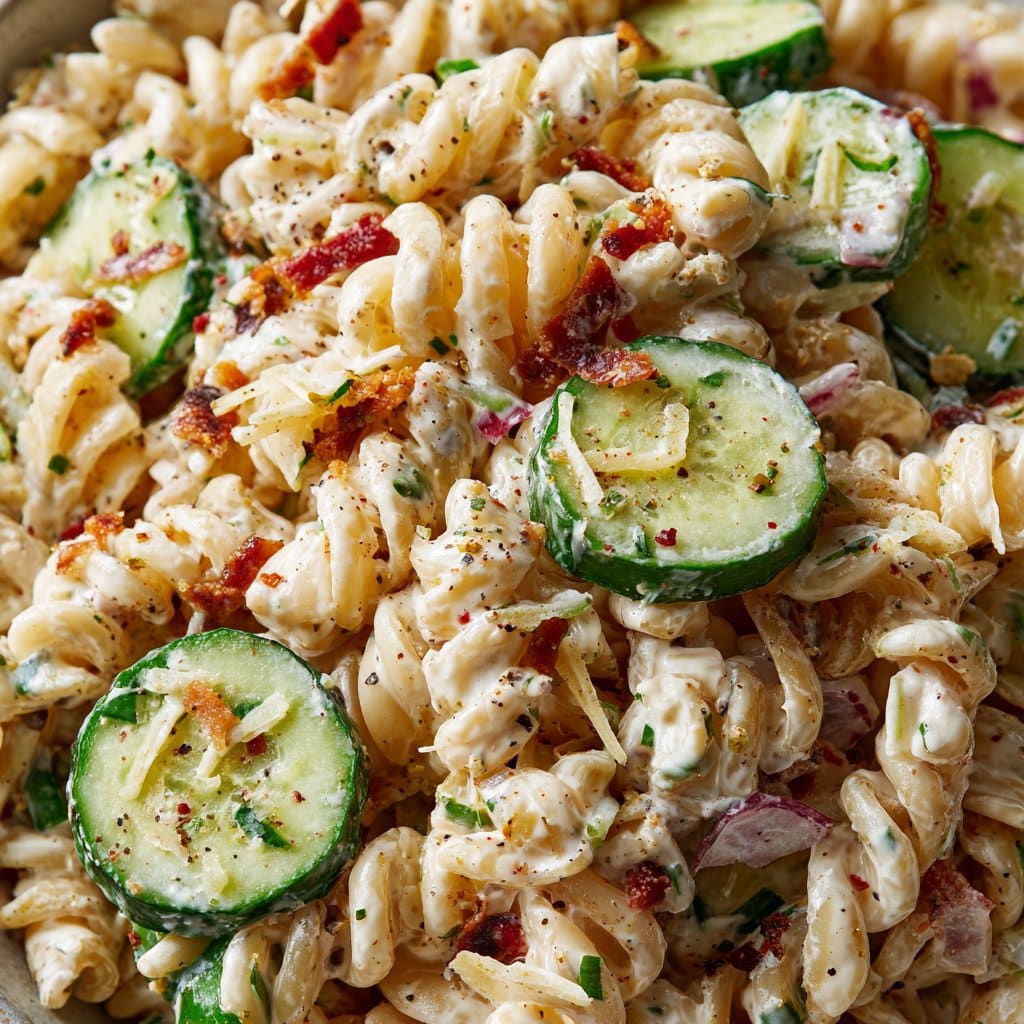 Dill Pickle Pasta Salad – Tangy & Addictive