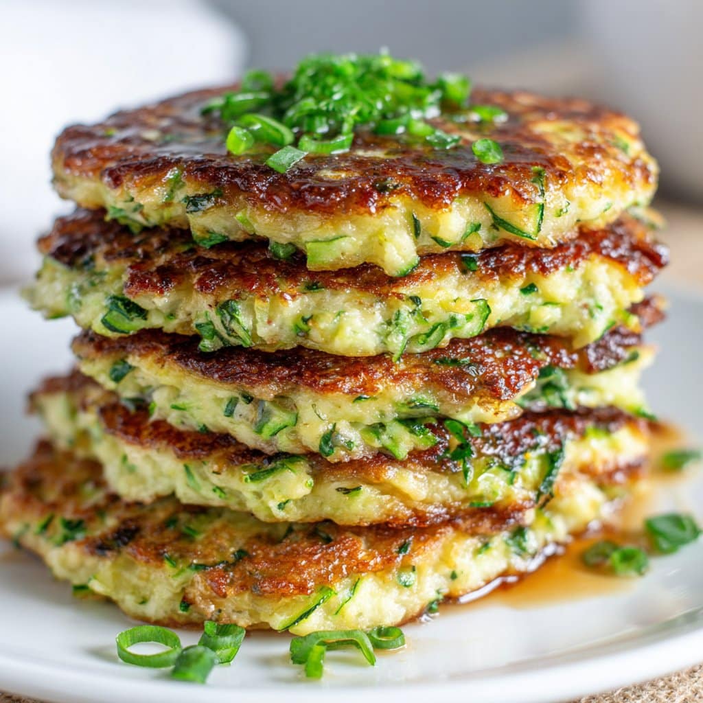 Low Carb Zucchini Pancakes Recipe