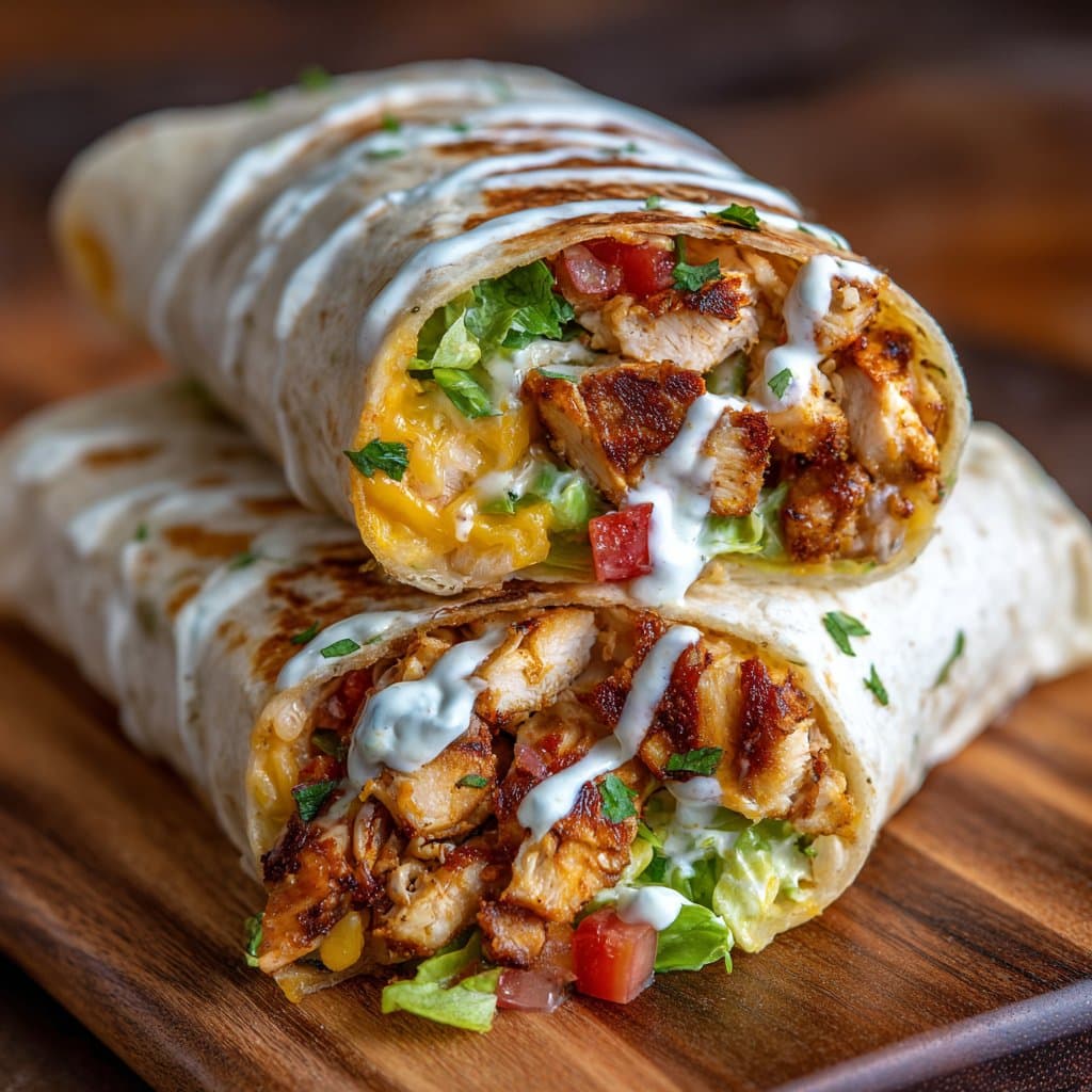 Chipotle Ranch Grilled Chicken Burrito (Copycat)