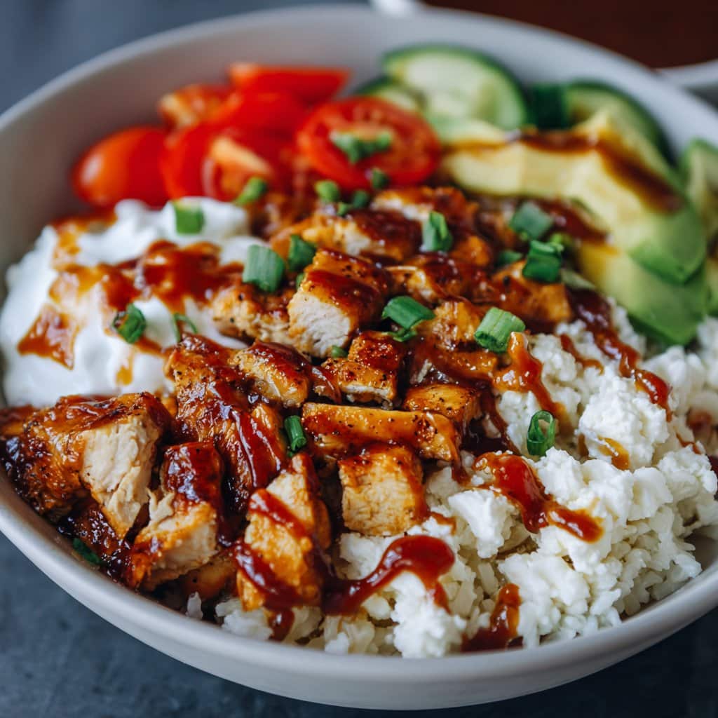 Cottage Cheese BBQ Chicken Bowl – High Protein Meal Idea
