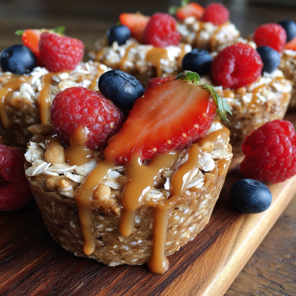 Peanut Butter Protein Oatmeal Cups – Meal Prep Breakfast