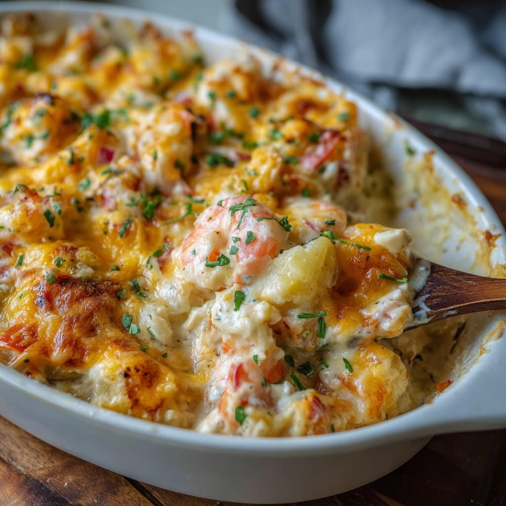 Seafood Casserole Recipe – Creamy & Cheesy Dinner Bake