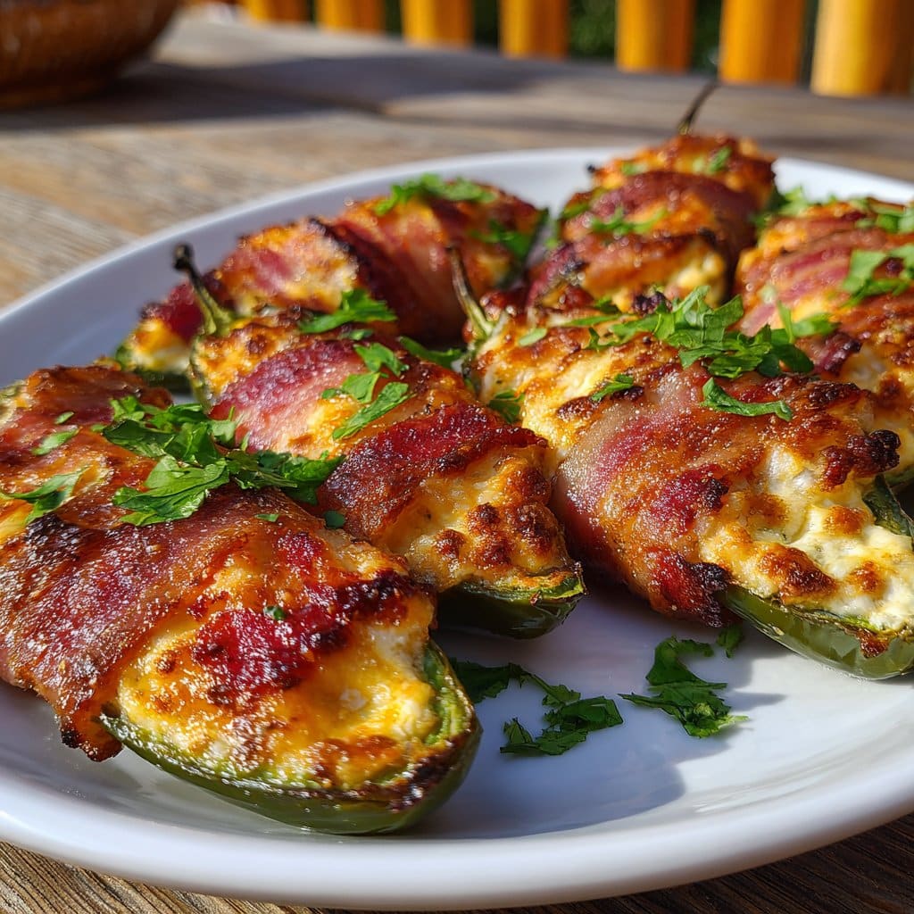 Keto Jalapeño Poppers with Bacon