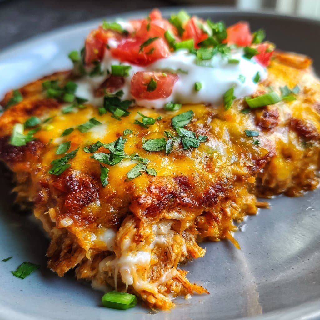 Low Carb Chicken Enchilada Casserole