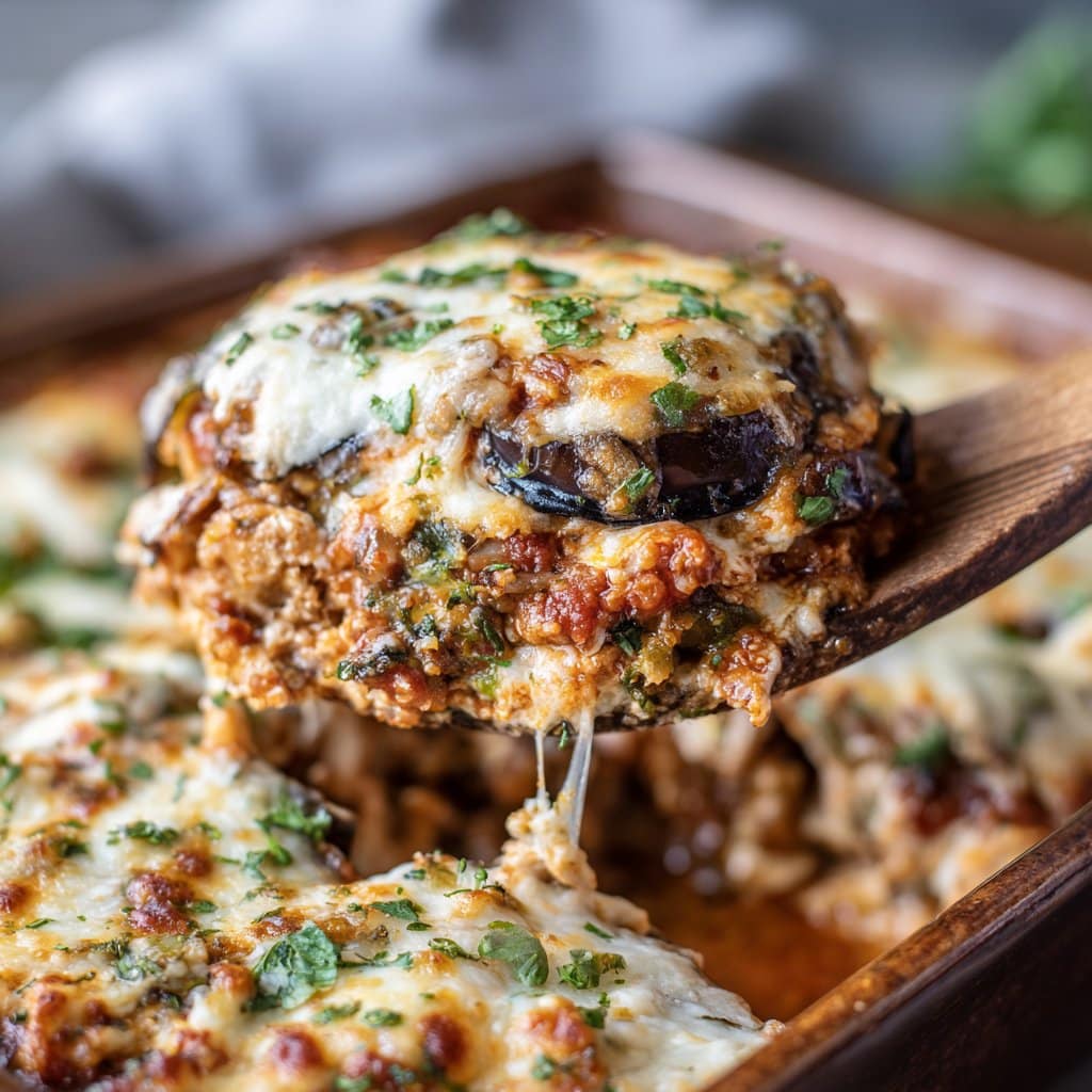Low Carb Eggplant Lasagna Bake