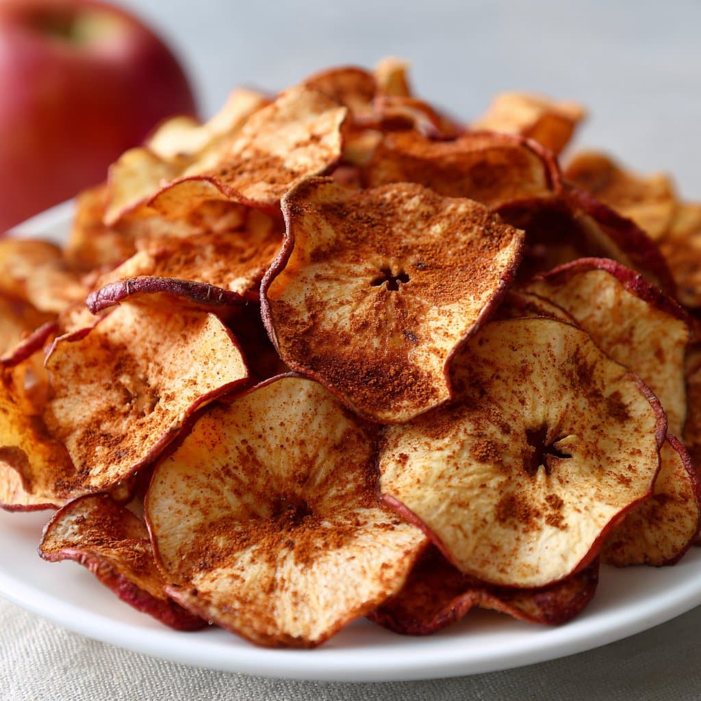 Air Fryer Apple Chips with Cinnamon