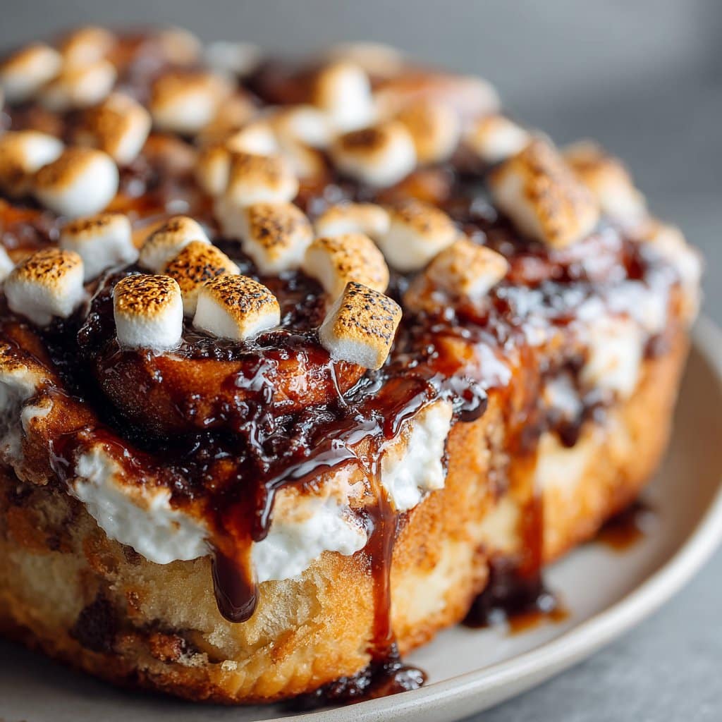 Cinnamon Rolls with Gooey S'mores Filling