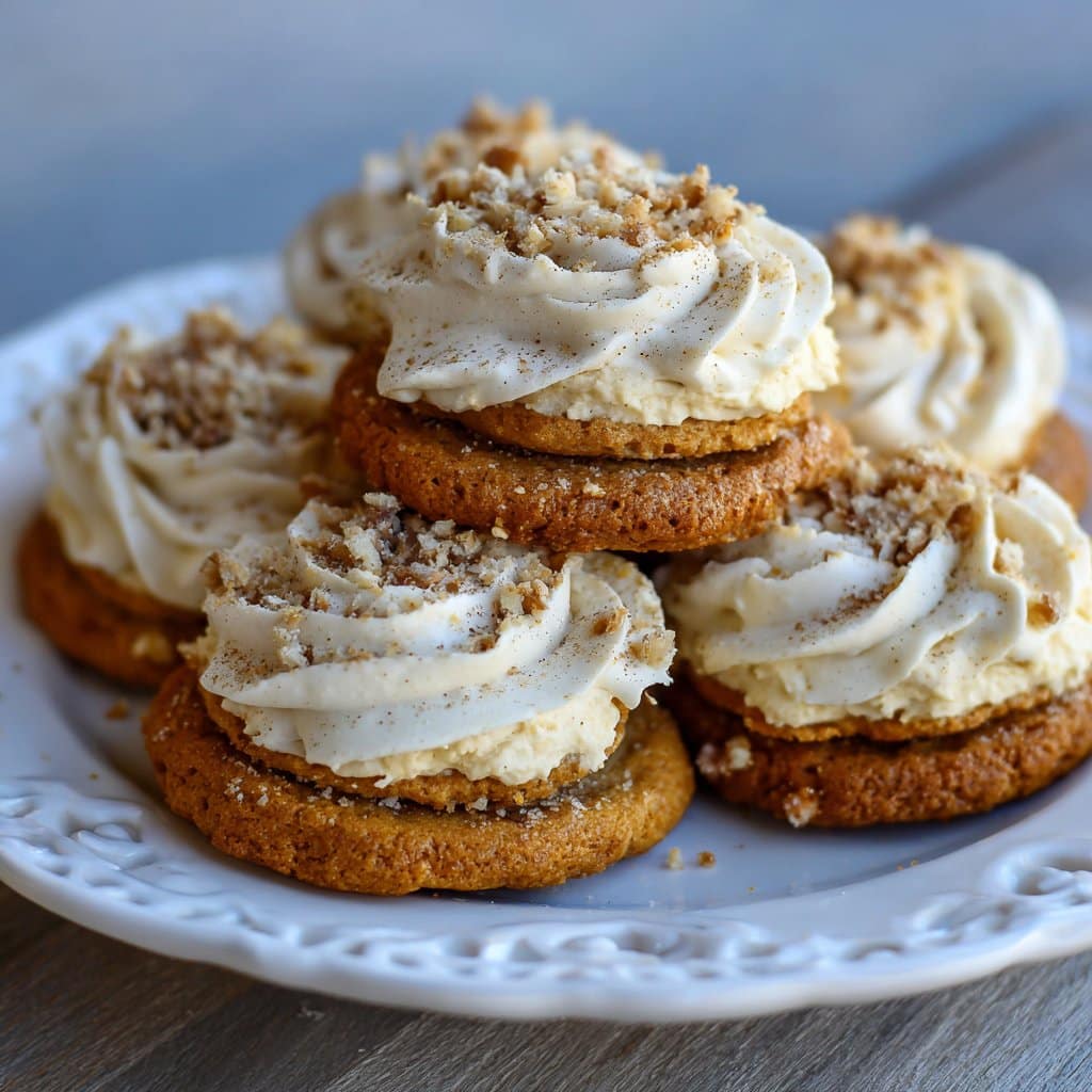 Pumpkin Cheesecake Cookies with Cream Cheese