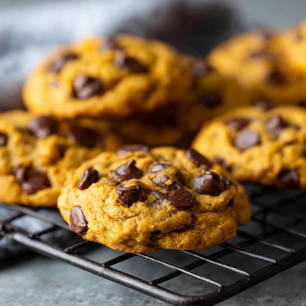 Chocolate Chip Pumpkin Cookies for Fall