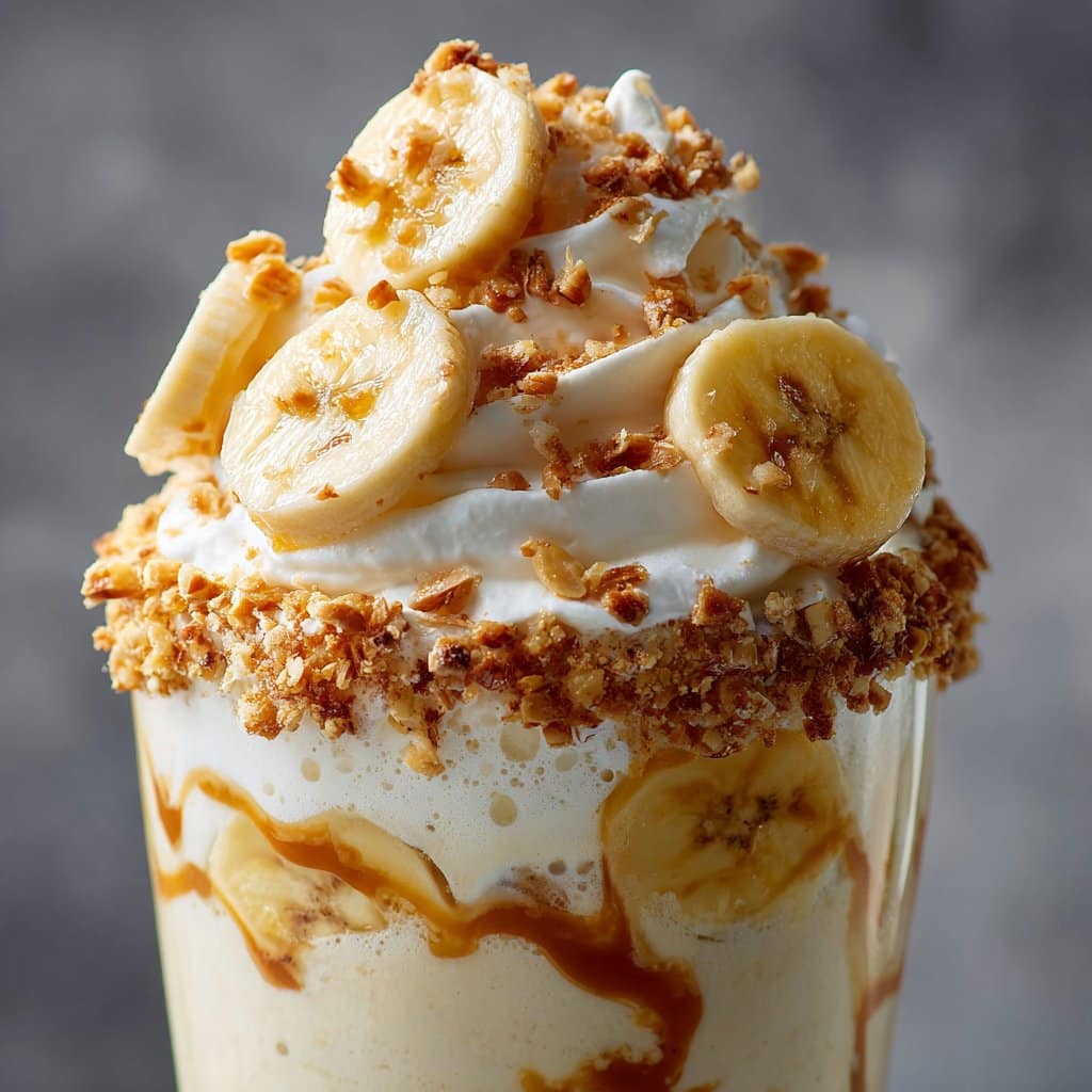 Banana Cheesecake Parfait shake