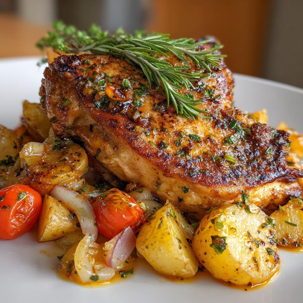 Chicken & Potato Chop Recipe