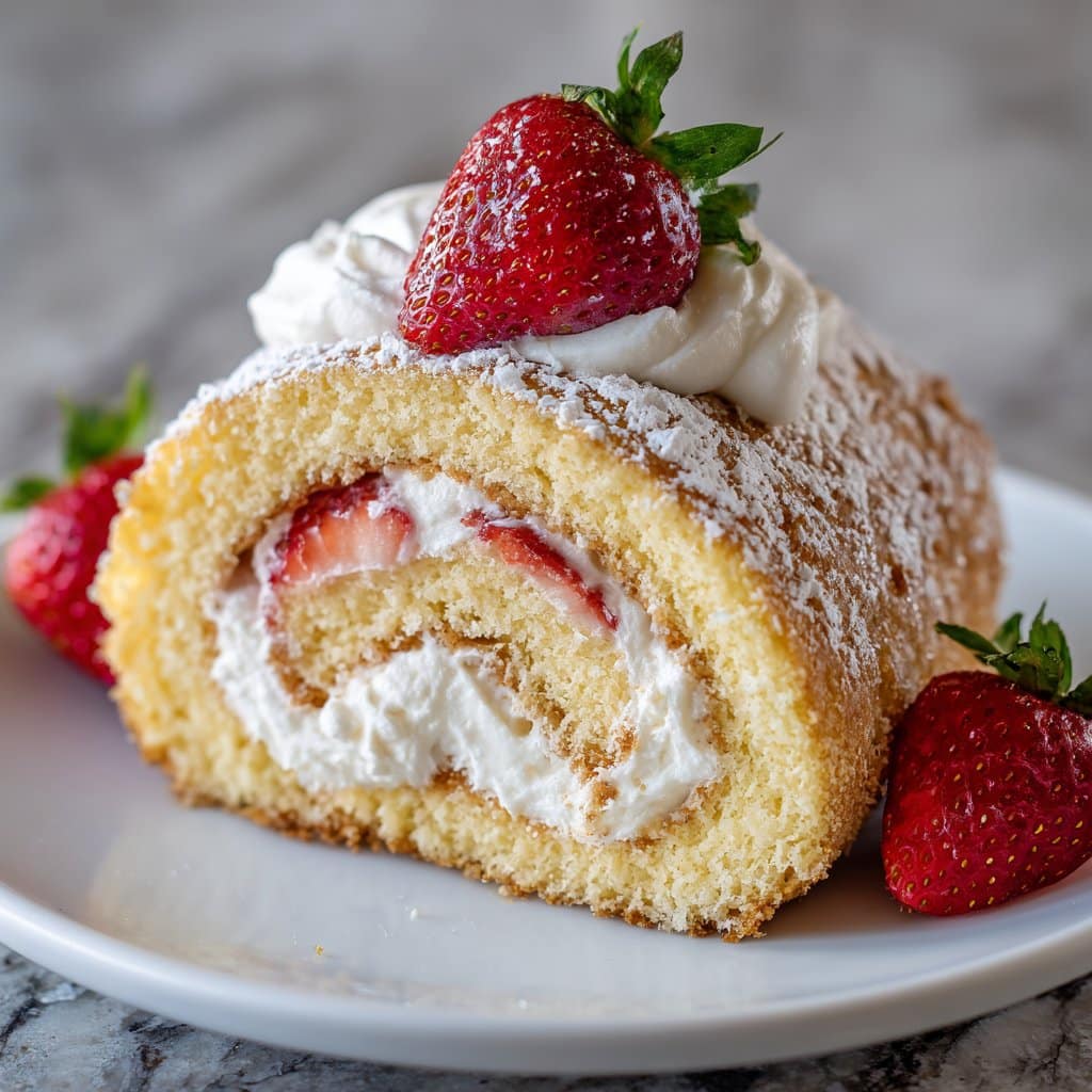 Soft and Fluffy Cake Roll