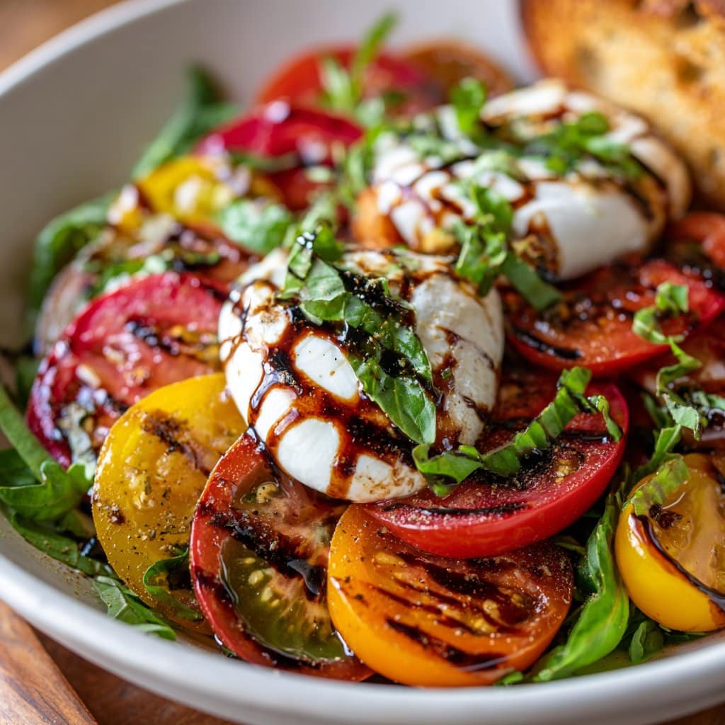 Tomato Burrata Salad with Balsamic Glaze