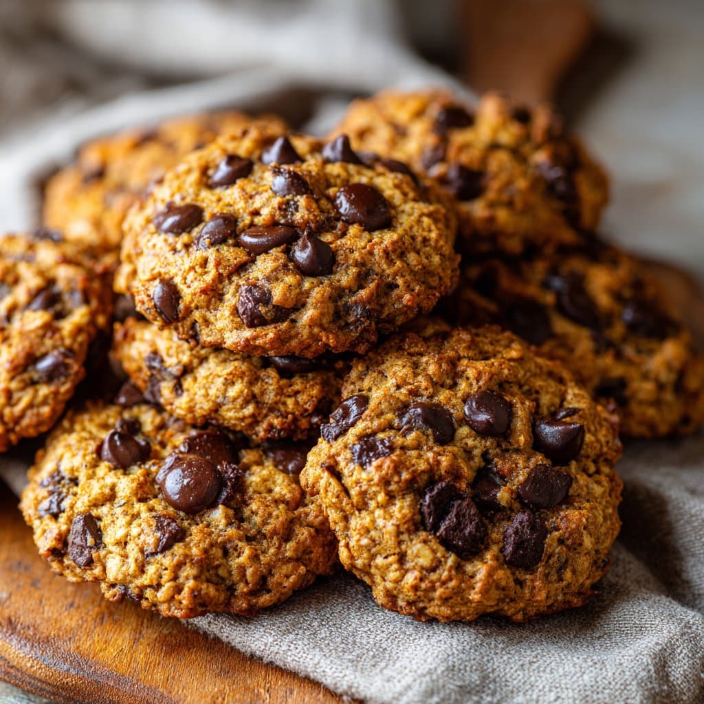 Pumpkin Chocolate Chip Oatmeal Cookies