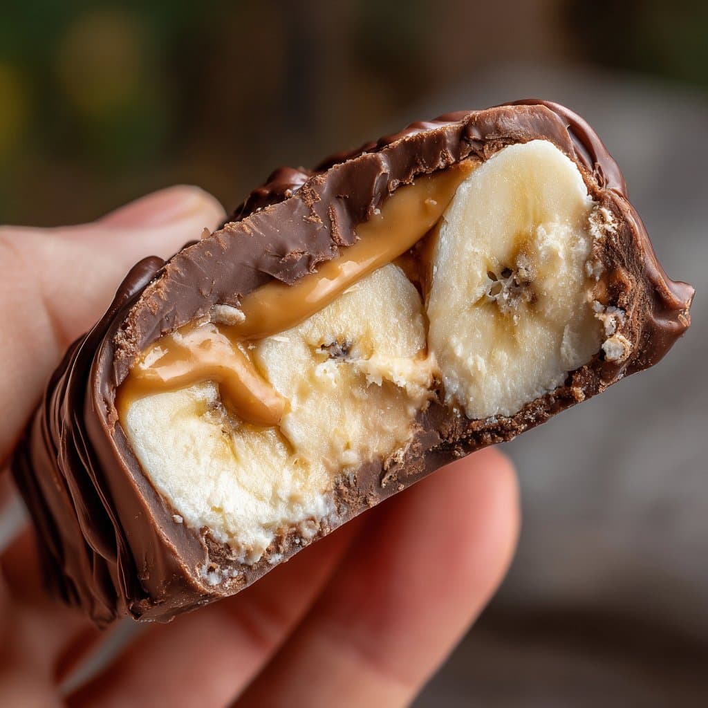Frozen Banana Snickers (Low Calorie Treat)
