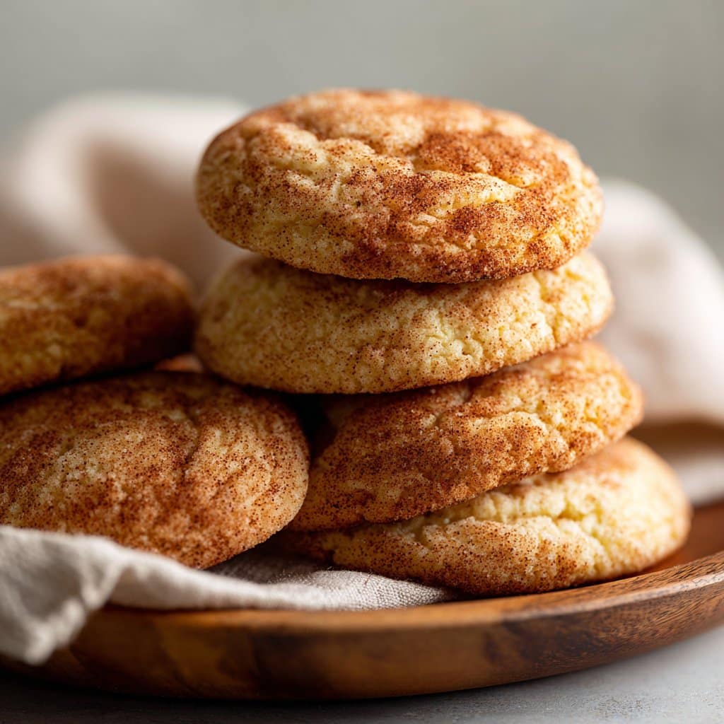 Soft Apple Snickerdoodles with Cinnamon