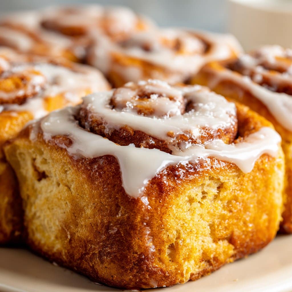 Banana Bread Cinnamon Rolls with Icing