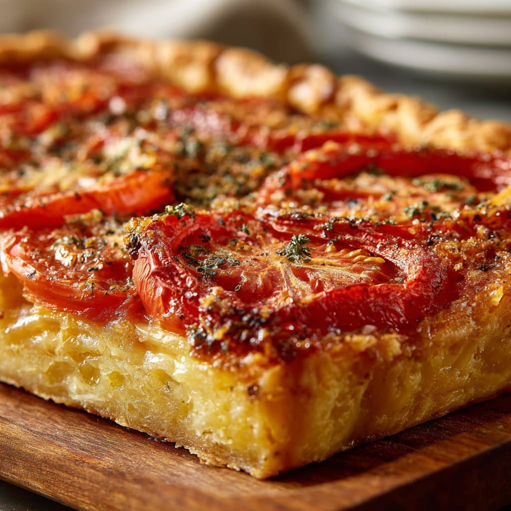 Slab Tomato Pie with Buttery Crust