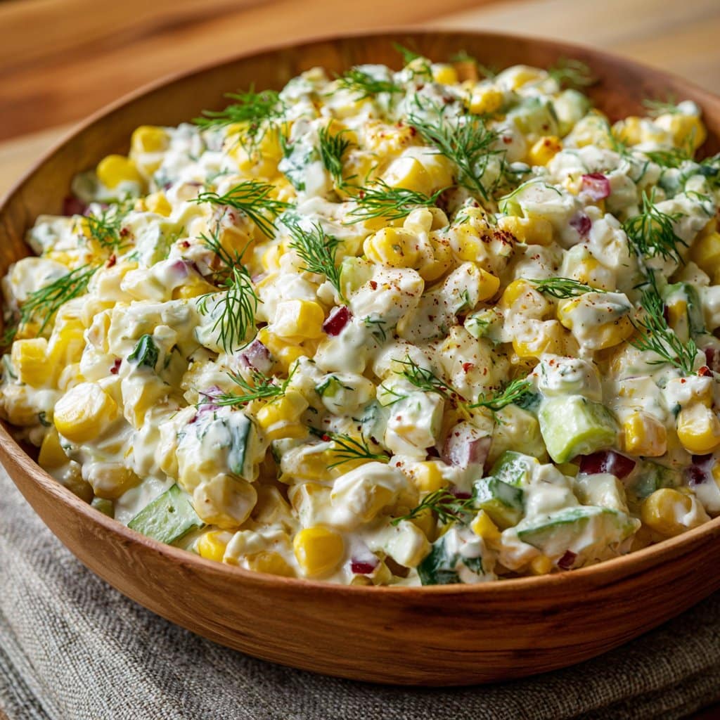 Dill Pickle Corn Salad (Crisp & Creamy)
