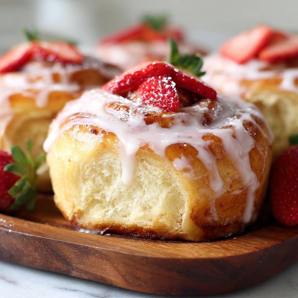 Strawberry Cinnamon Rolls Recipe