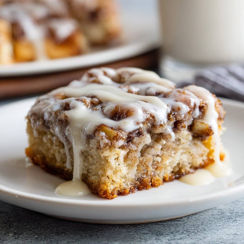 Cinnamon Roll Bliss Bars with Glaze