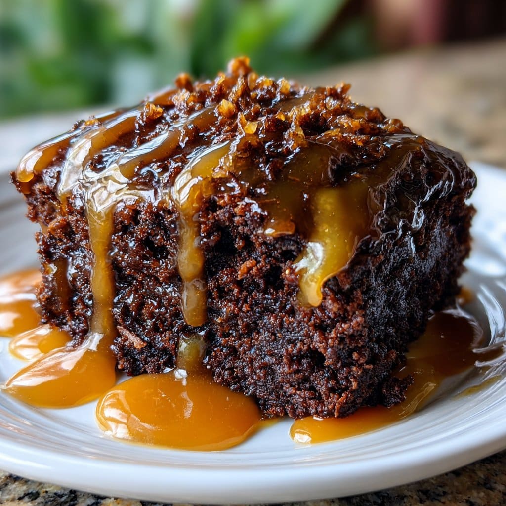 Chocolate Caramel Dump Cake (One Bowl!)