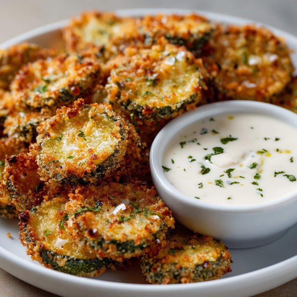Air Fryer Fried Pickles with Ranch Dip