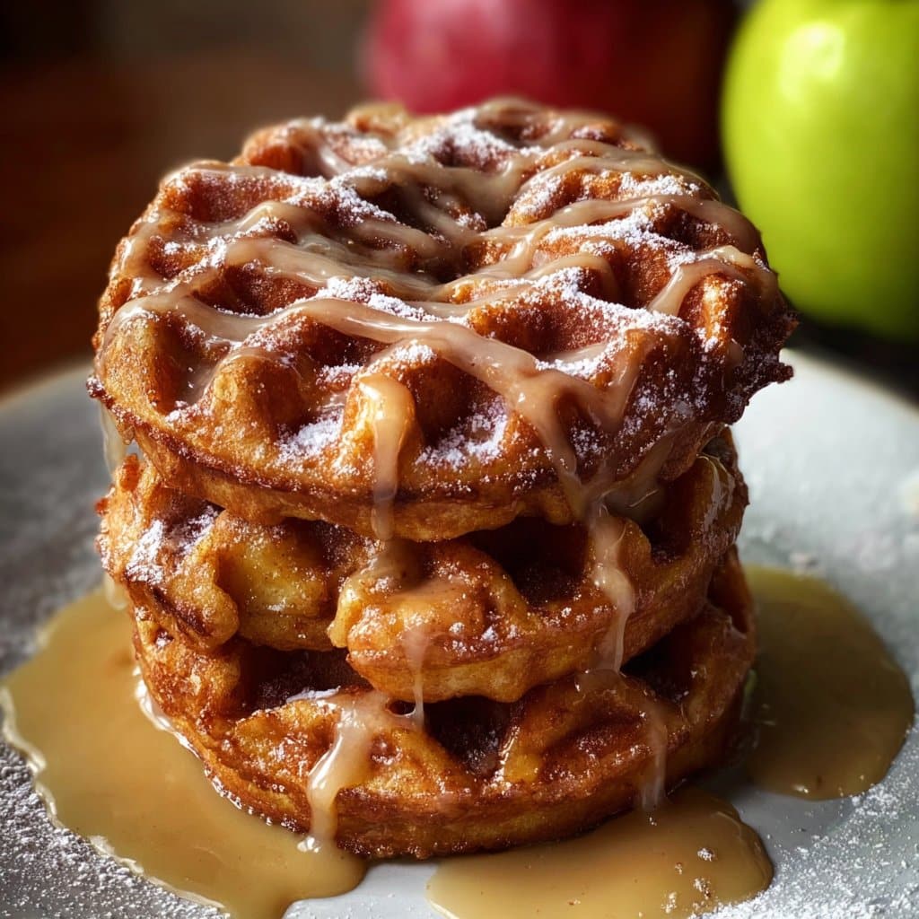 Apple Fritter Waffle Donuts