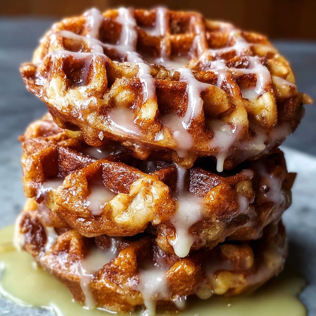 Apple Fritter Waffle Donuts