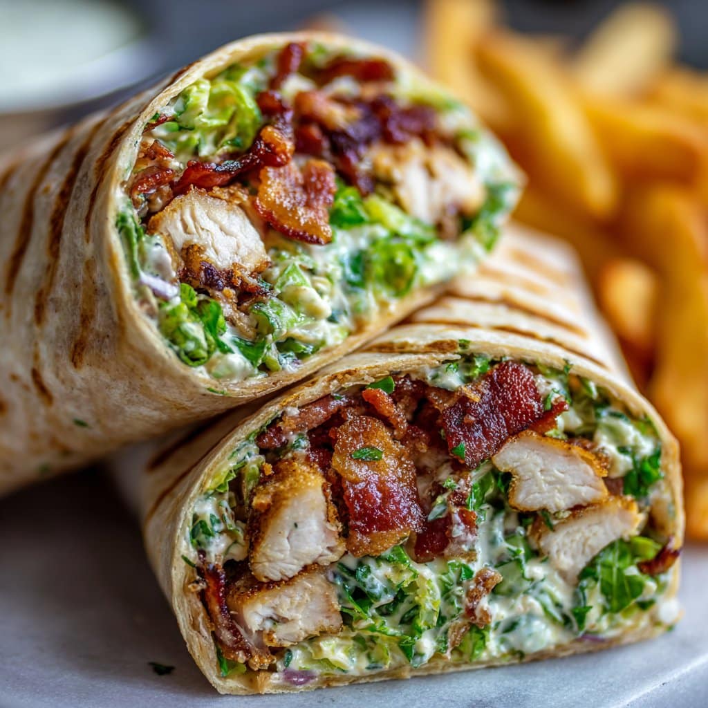 Bacon Ranch Chicken Wraps Meal Prep