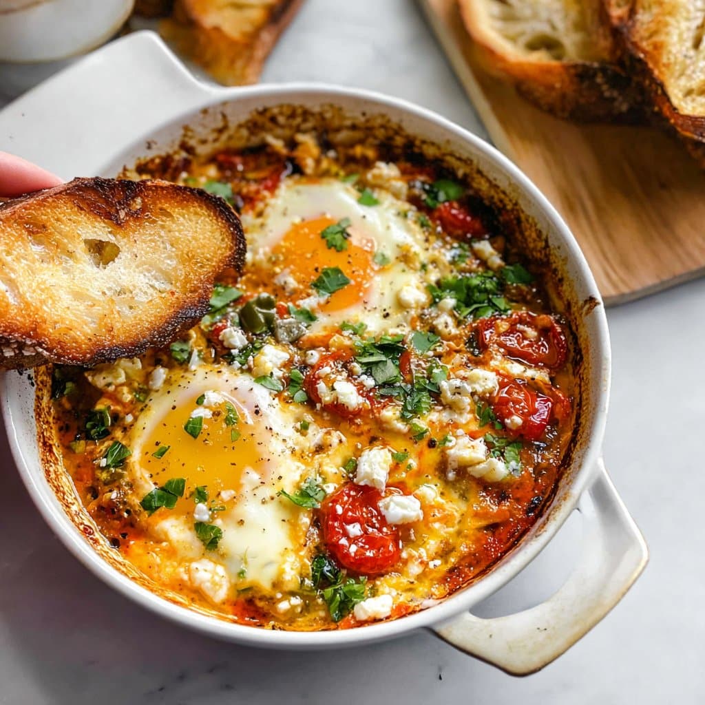 Baked Feta Eggs Recipe