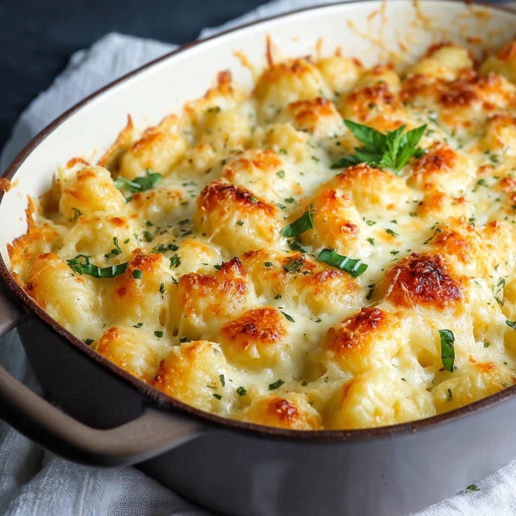 Baked Gnocchi Mac and Cheese