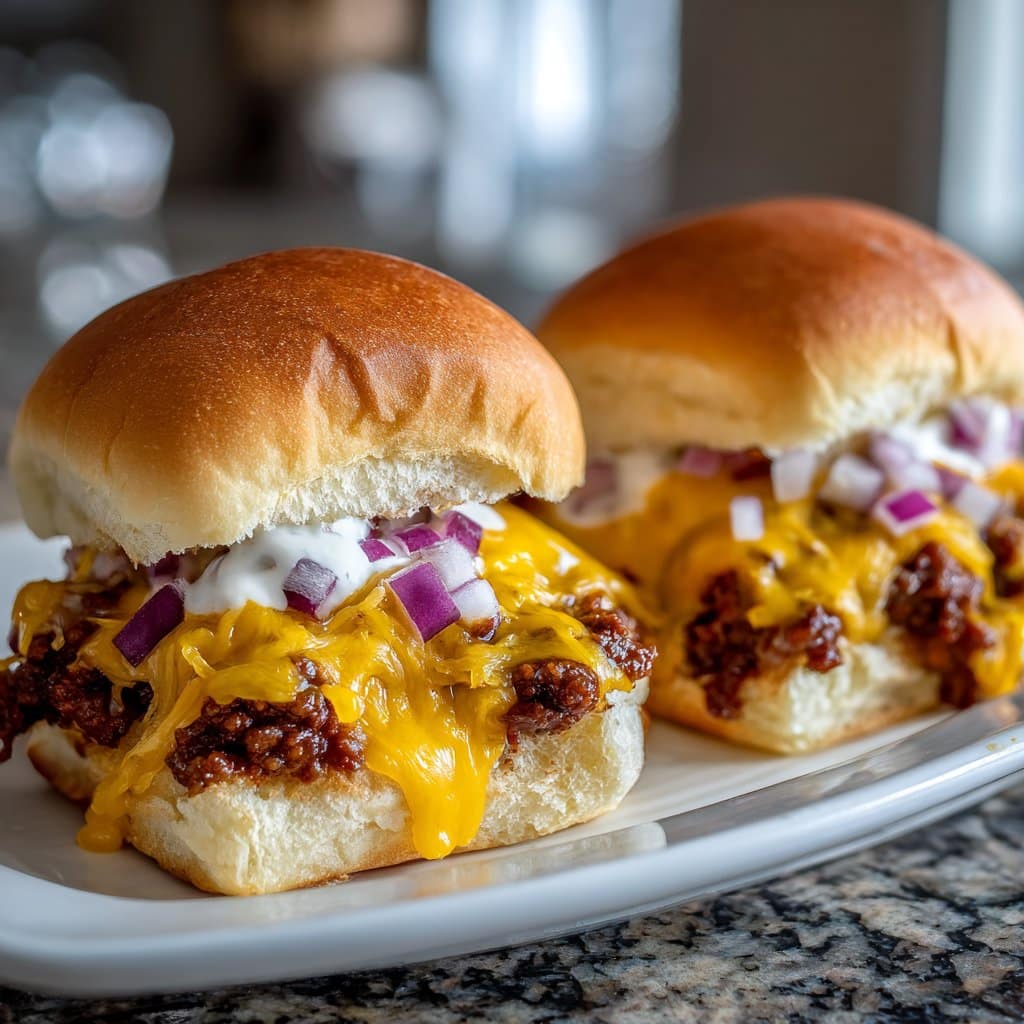 Chili Cheese Dog Sliders