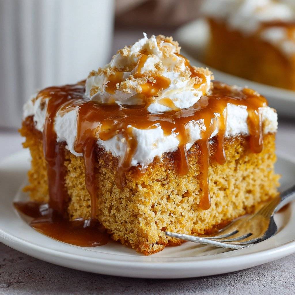 Cozy Pumpkin Poke Cake Recipe