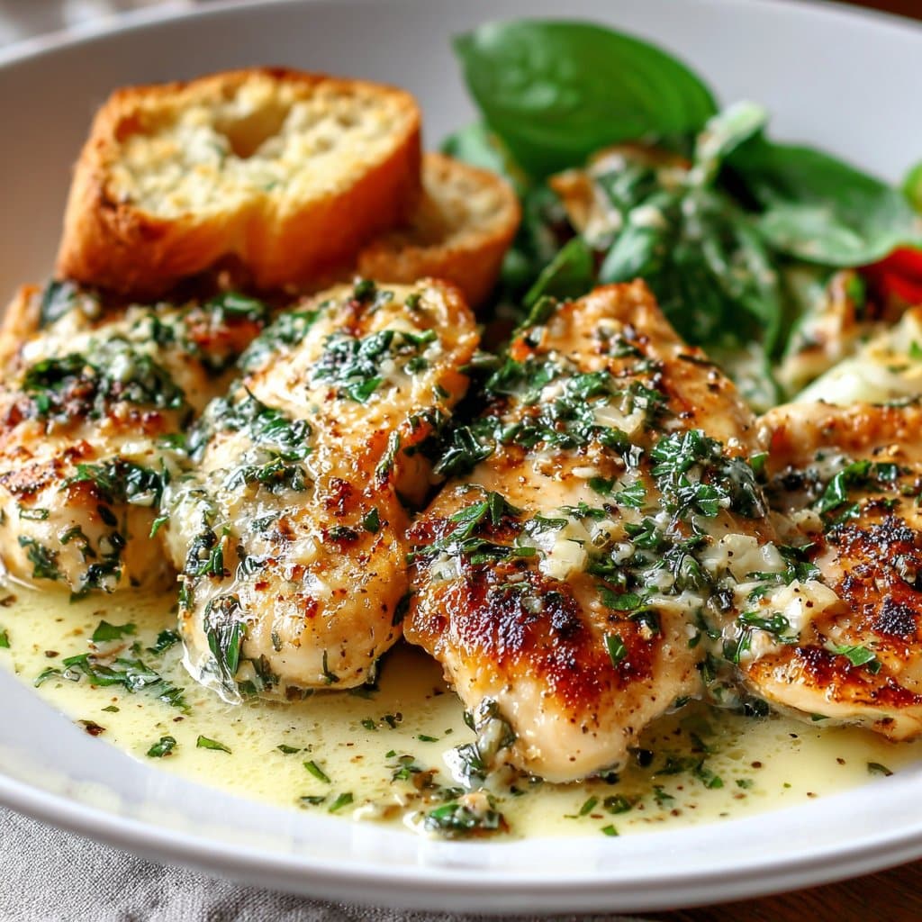 Creamy Garlic Chicken with Fresh Herbs